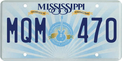 MS license plate MQM470