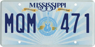 MS license plate MQM471