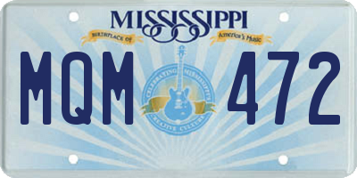 MS license plate MQM472