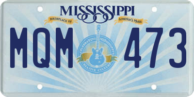 MS license plate MQM473