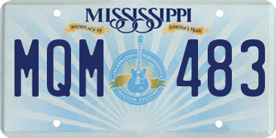 MS license plate MQM483