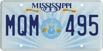 MS license plate MQM495