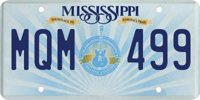 MS license plate MQM499