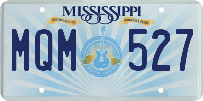 MS license plate MQM527
