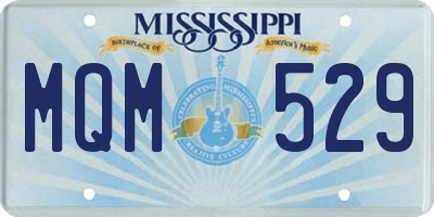 MS license plate MQM529