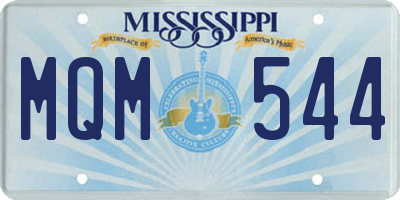 MS license plate MQM544
