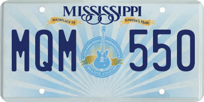 MS license plate MQM550