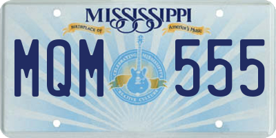 MS license plate MQM555