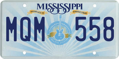MS license plate MQM558