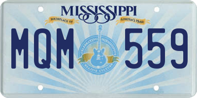 MS license plate MQM559
