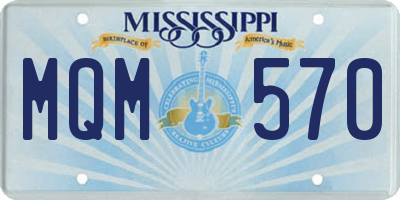 MS license plate MQM570