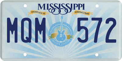 MS license plate MQM572