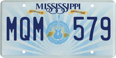 MS license plate MQM579