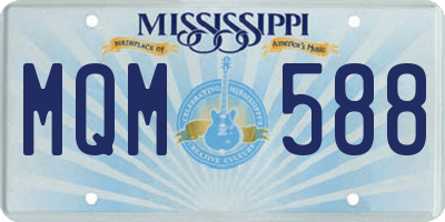 MS license plate MQM588