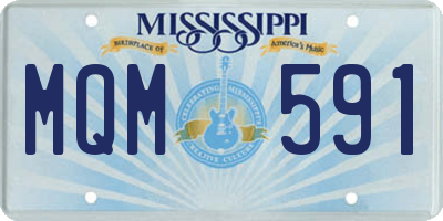 MS license plate MQM591