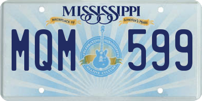 MS license plate MQM599