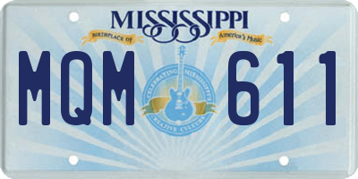 MS license plate MQM611