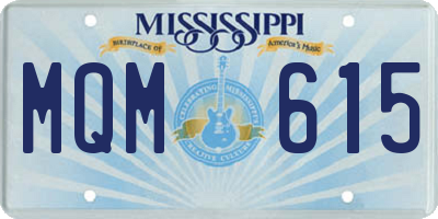 MS license plate MQM615