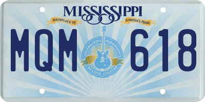 MS license plate MQM618