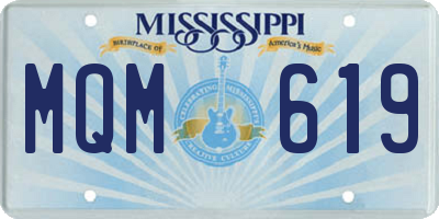 MS license plate MQM619