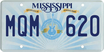MS license plate MQM620