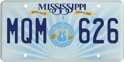 MS license plate MQM626