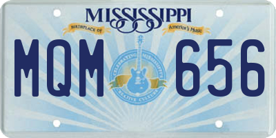 MS license plate MQM656