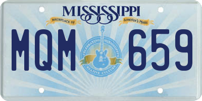 MS license plate MQM659