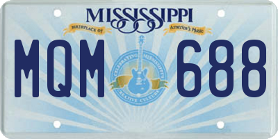 MS license plate MQM688