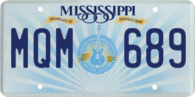 MS license plate MQM689