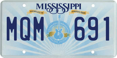MS license plate MQM691