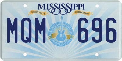 MS license plate MQM696
