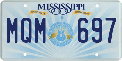 MS license plate MQM697