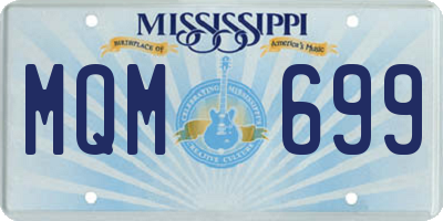 MS license plate MQM699