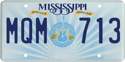 MS license plate MQM713