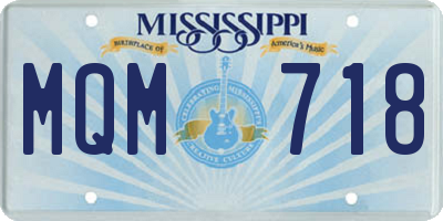 MS license plate MQM718