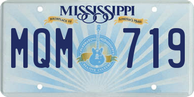 MS license plate MQM719