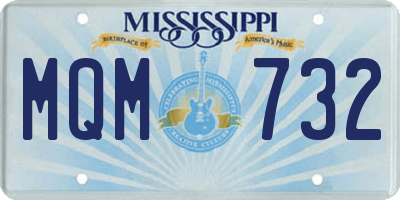 MS license plate MQM732