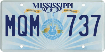 MS license plate MQM737