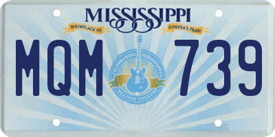 MS license plate MQM739