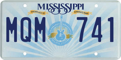 MS license plate MQM741