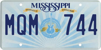 MS license plate MQM744