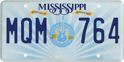 MS license plate MQM764