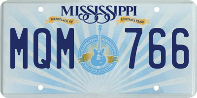 MS license plate MQM766