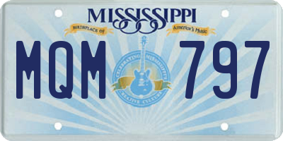 MS license plate MQM797