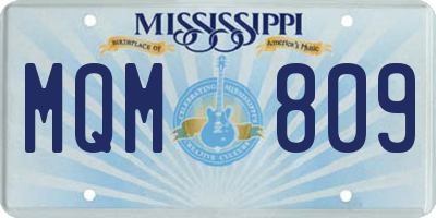 MS license plate MQM809