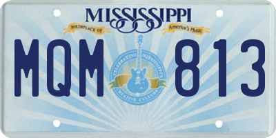 MS license plate MQM813
