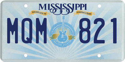 MS license plate MQM821
