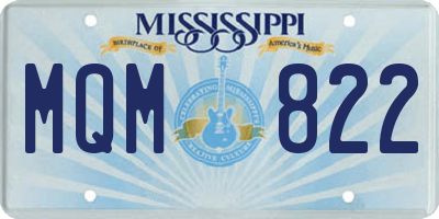 MS license plate MQM822