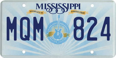 MS license plate MQM824